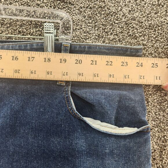 Lane Bryant 28 Women's Plus denim High-rise Girlfriend Straight Jeans - Picture 4 of 9